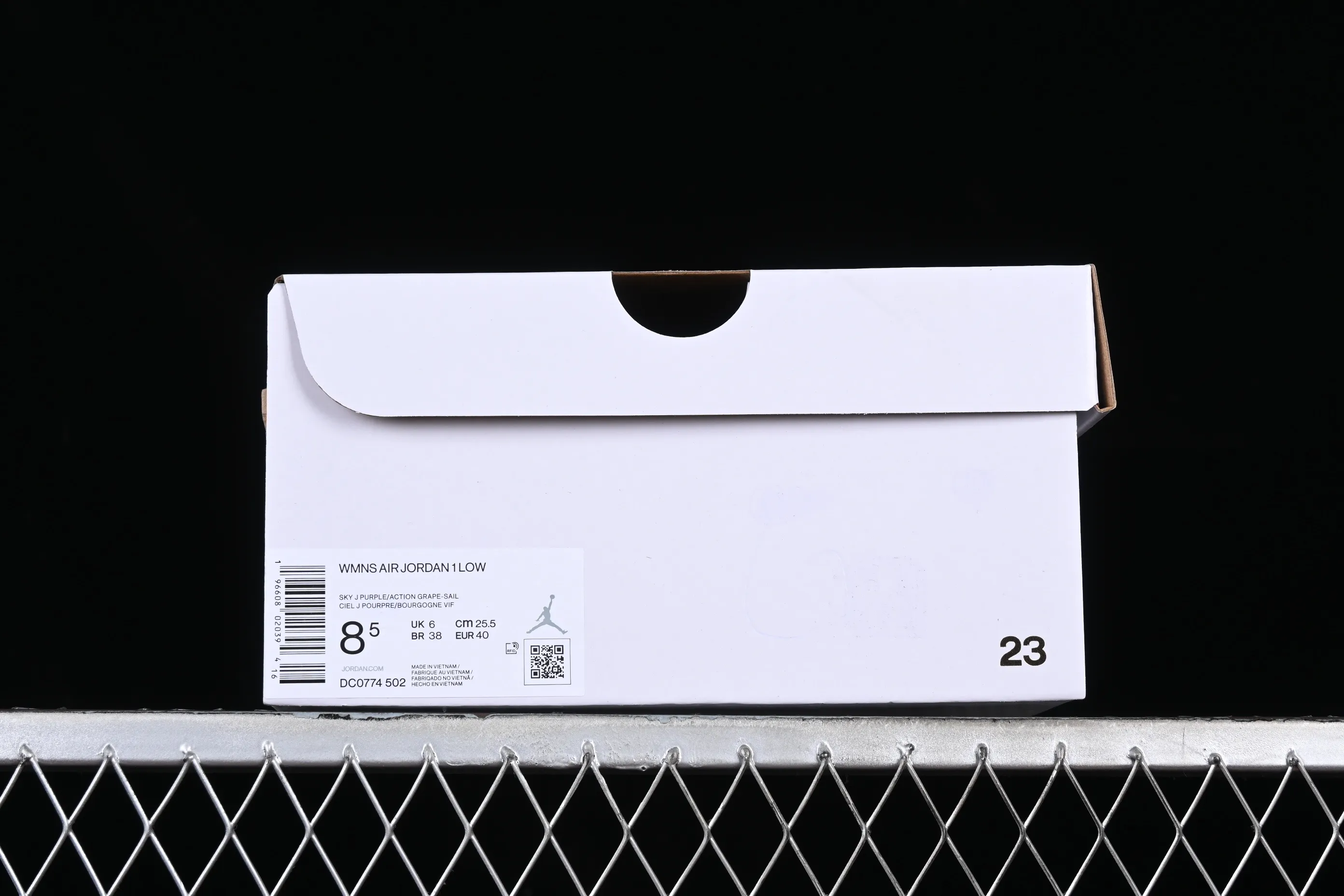 All categories Air Jordan Jordan series basketball shoes Air Jordan 1 Low G version pure original Air Jordan 1 Low AJ1 Joe 1 white and purple cultural low-top casual sneakers DC0774-502